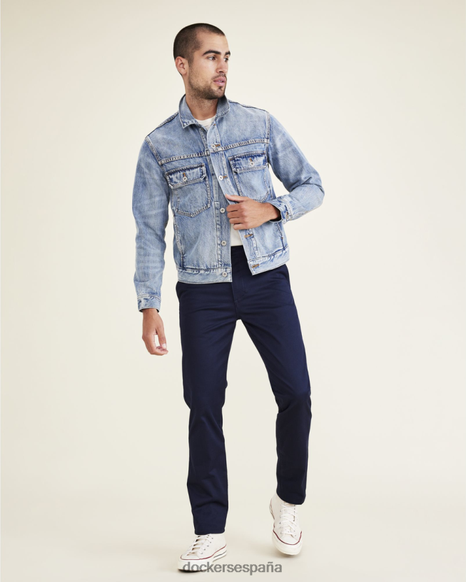 chinos originales, corte ajustado hombres Dockers blazer azul marino - azul ropa 8F0406272