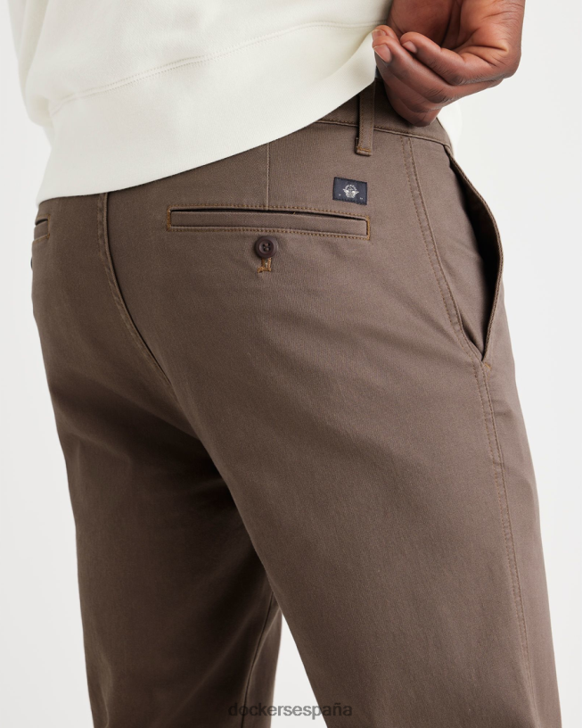 chinos originales, corte ajustado hombres Dockers cuarzo café - marrón ropa 8F0406275