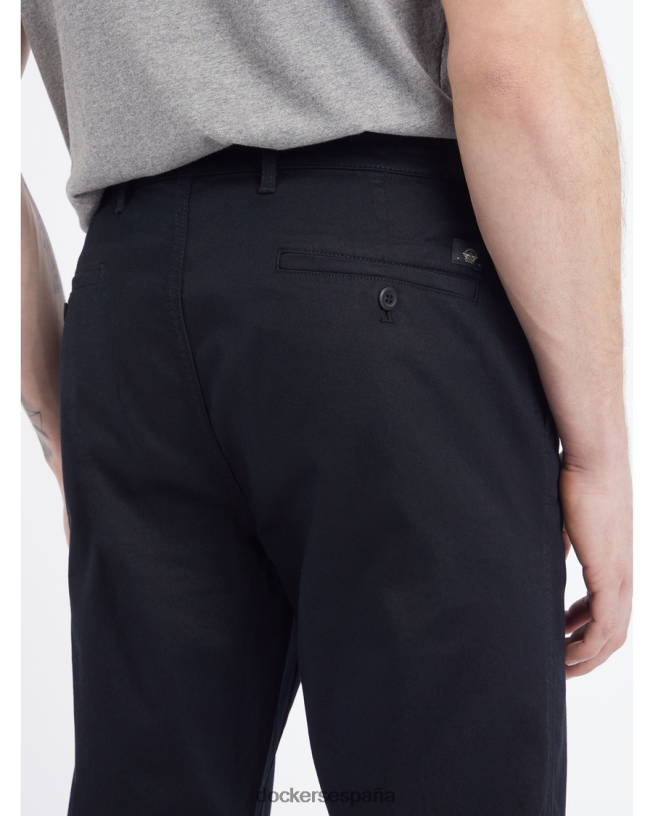 chinos originales, corte ajustado hombres Dockers hermoso negro ropa 8F0406741