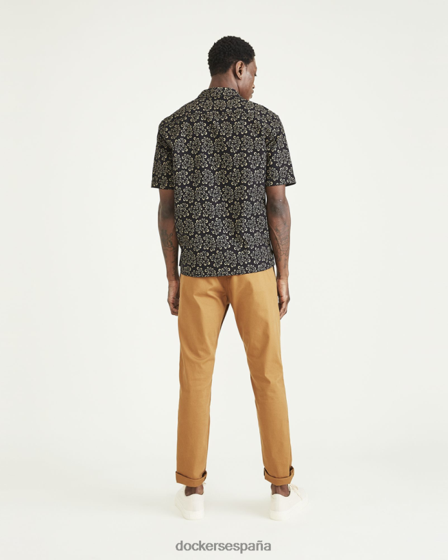 chinos originales, corte ajustado hombres Dockers jengibre oscuro - marrón ropa 8F0406739