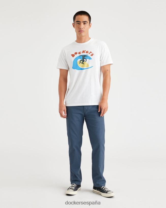 chinos originales, corte ajustado hombres Dockers índigo vintage - azul ropa 8F0406289