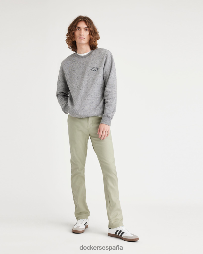 chinos originales, corte ajustado hombres Dockers pelusa - verde ropa 8F0406291