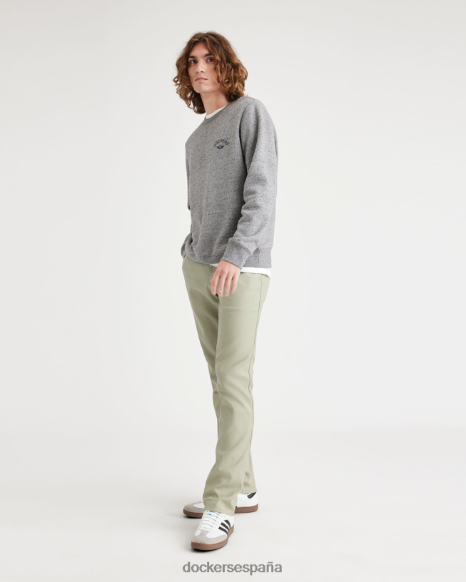 chinos originales, corte ajustado hombres Dockers pelusa - verde ropa 8F0406291