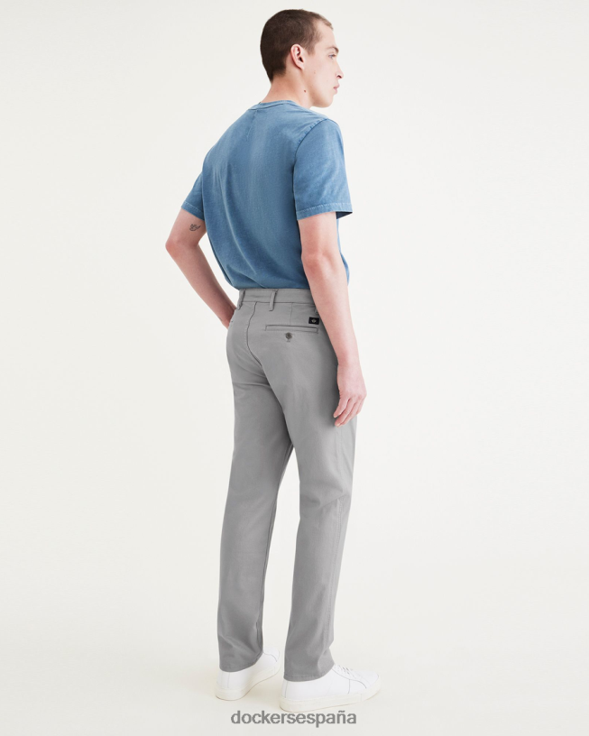 chinos originales, corte ajustado hombres Dockers piel de tiburón - gris ropa 8F0406780