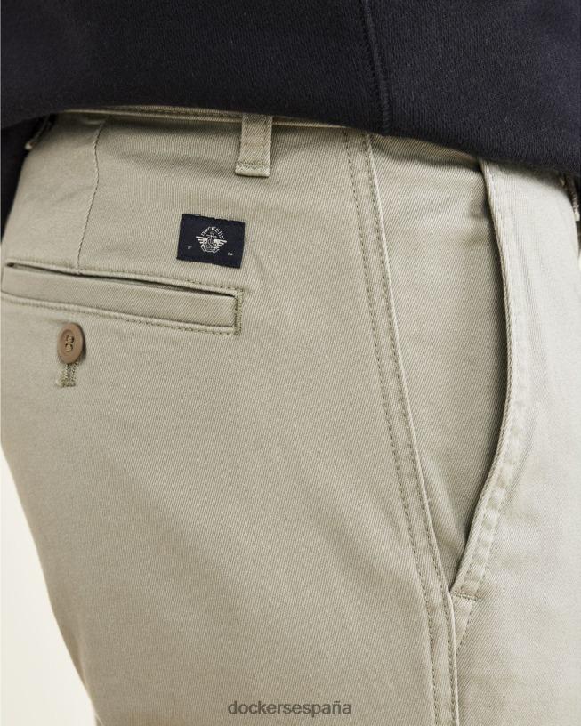 chinos originales, corte ajustado hombres Dockers plata ropa 8F0406779