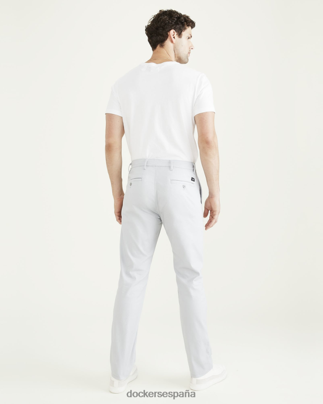 chinos originales, corte ajustado hombres Dockers tiro alto - gris ropa 8F0406737