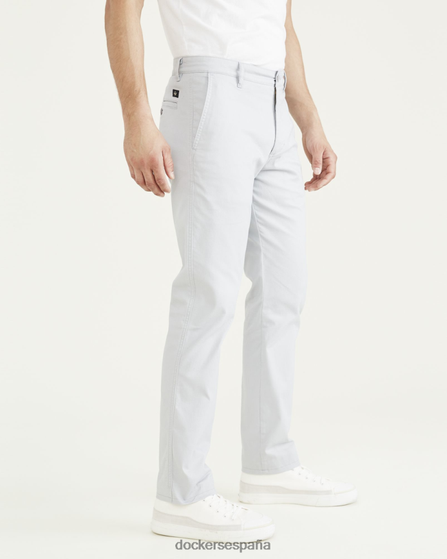 chinos originales, corte ajustado hombres Dockers tiro alto - gris ropa 8F0406737