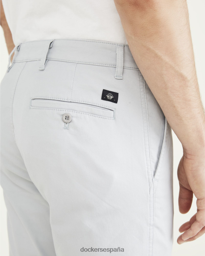 chinos originales, corte ajustado hombres Dockers tiro alto - gris ropa 8F0406737