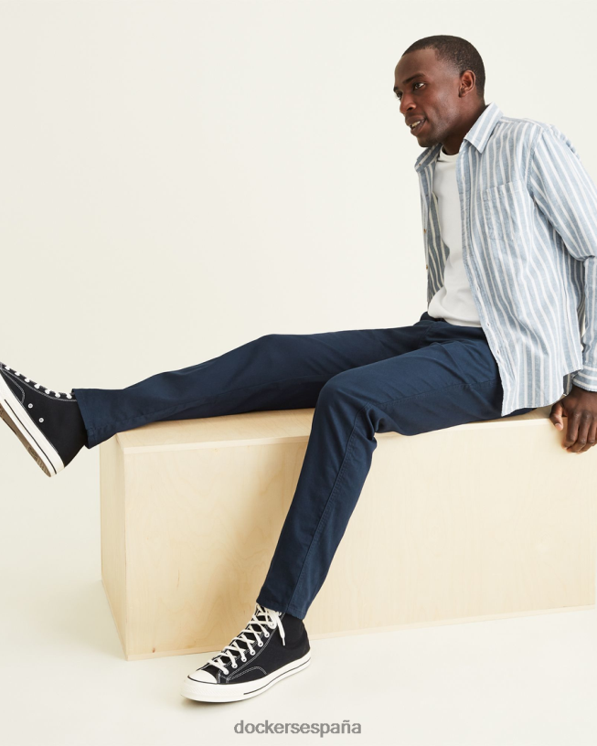 chinos originales, corte cónico hombres Dockers pembroke - azul ropa 8F0406375