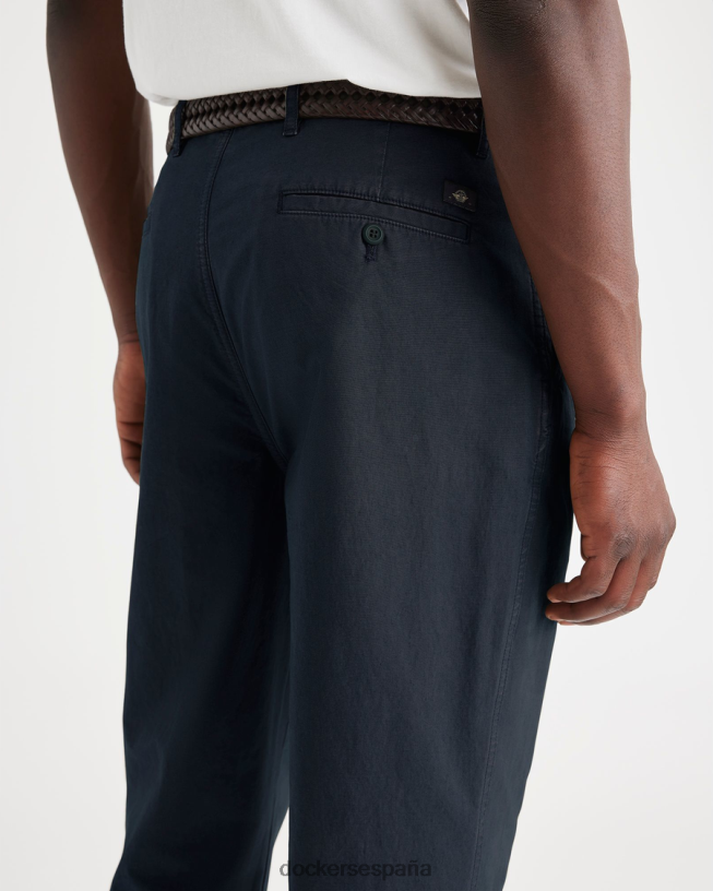 chinos originales, corte cónico relajado hombres Dockers azul marino crujiente - azul ropa 8F0406281