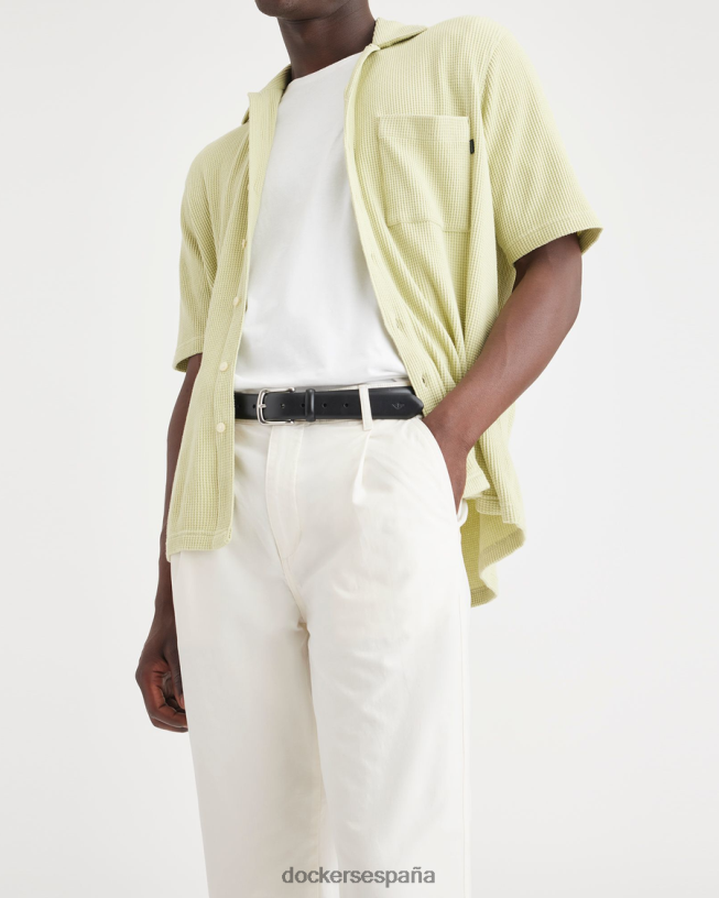chinos originales, corte cónico relajado hombres Dockers cáñamo de algodón sin teñir - tostado ropa 8F0406282