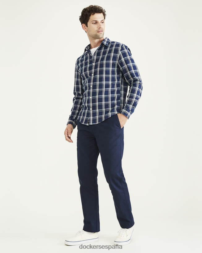chinos originales, corte recto hombres Dockers blazer azul marino - azul ropa 8F0406351