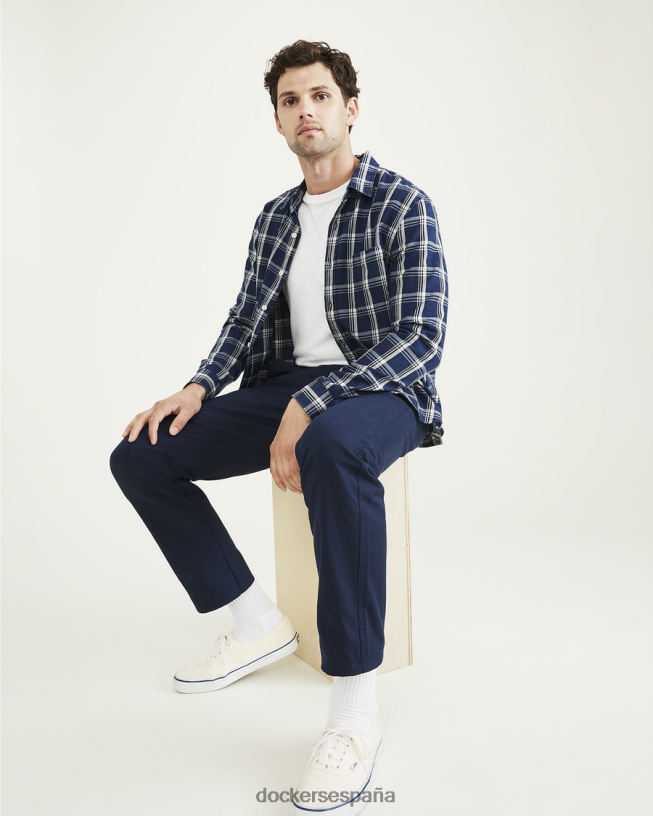 chinos originales, corte recto hombres Dockers blazer azul marino - azul ropa 8F0406351