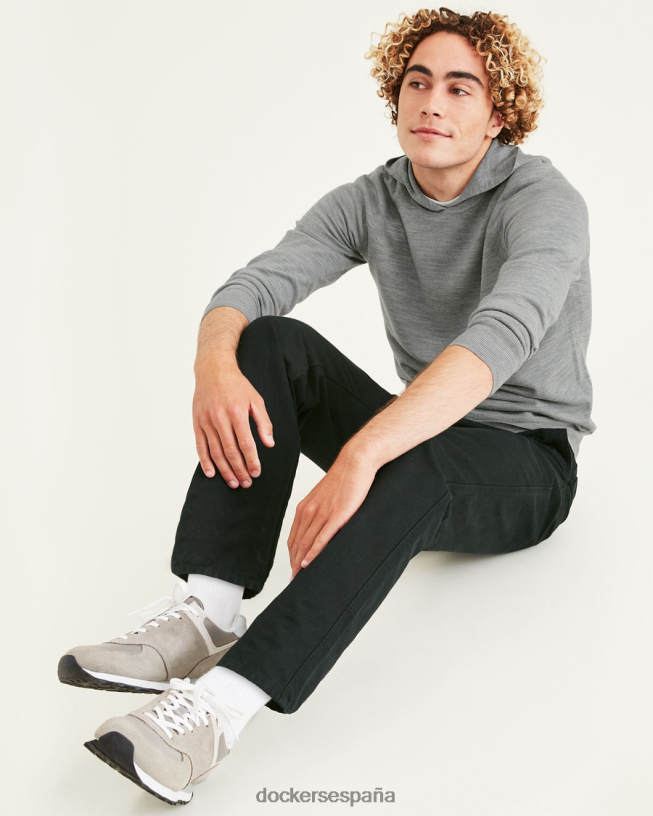 chinos originales, corte recto hombres Dockers negro mineral ropa 8F0406349