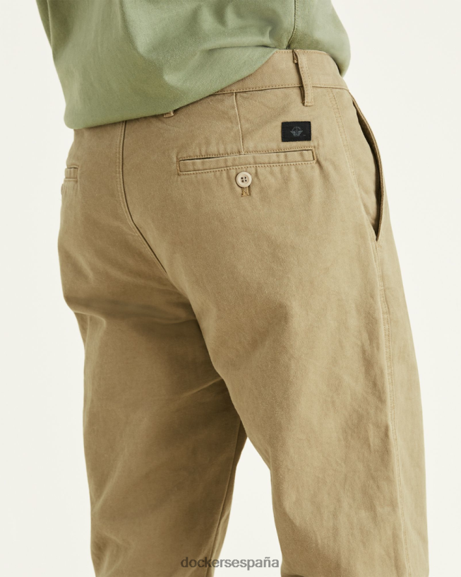chinos originales, corte recto hombres Dockers nuevo caqui británico ropa 8F0406350