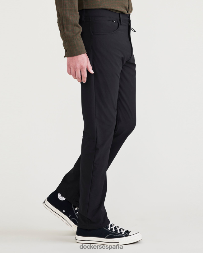 corte jean go, corte recto hombres Dockers hermoso negro ropa 8F0406269
