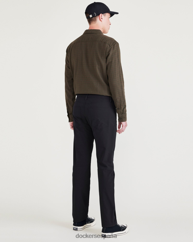 corte jean go, corte recto hombres Dockers hermoso negro ropa 8F0406269