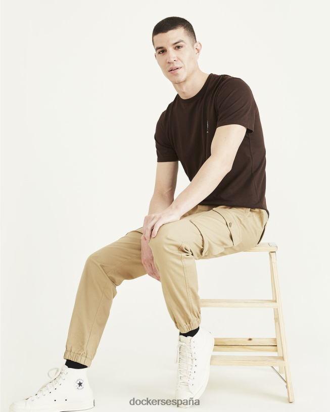 joggers cargo, corte cónico recto hombres Dockers cosecha de oro - bronceado ropa 8F0406659