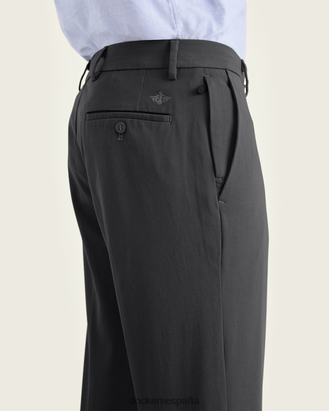 pantalones City Tech, corte ajustado hombres Dockers asfalto - gris ropa 8F040623