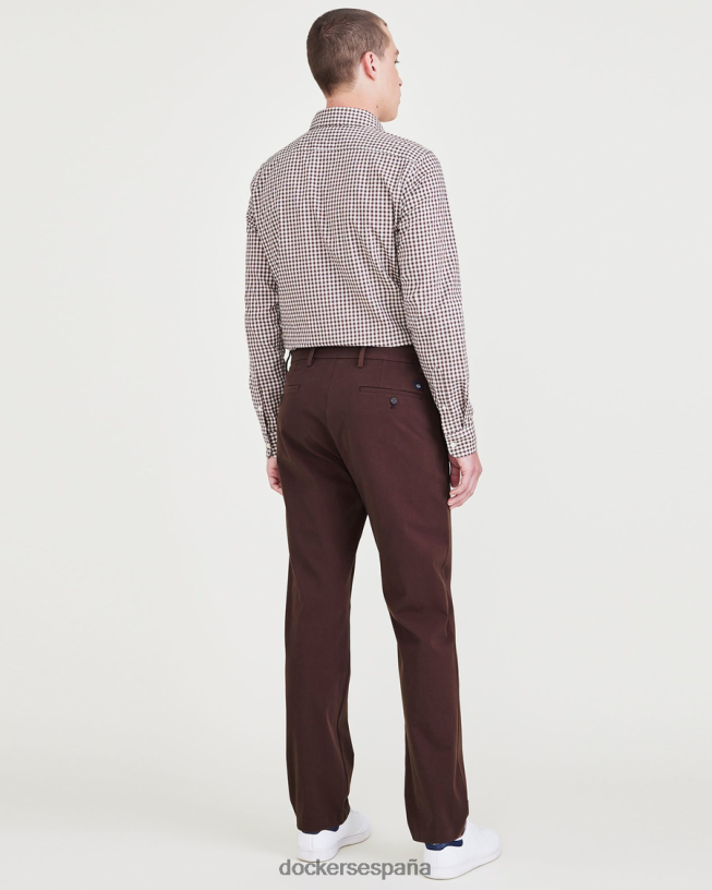 pantalones City Tech, corte ajustado hombres Dockers chocolate decadente - marrón ropa 8F0406772