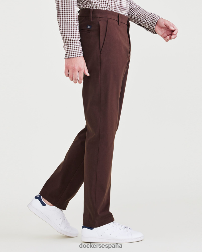 pantalones City Tech, corte ajustado hombres Dockers chocolate decadente - marrón ropa 8F0406772