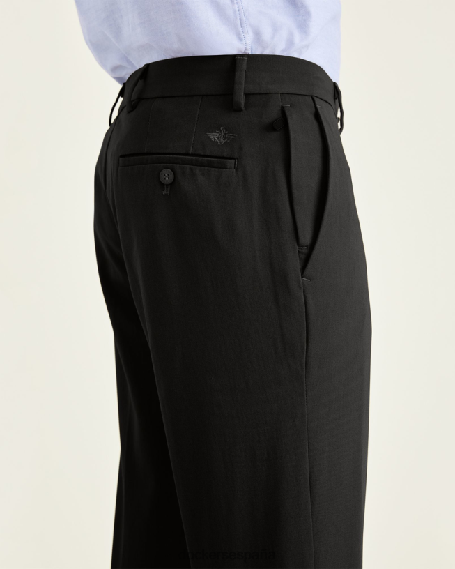 pantalones City Tech, corte ajustado hombres Dockers negro mineral ropa 8F040624