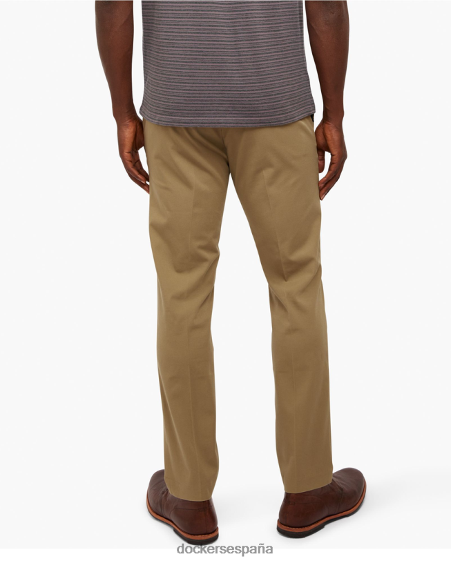 pantalones City Tech, corte ajustado hombres Dockers nuevo caqui británico ropa 8F040622