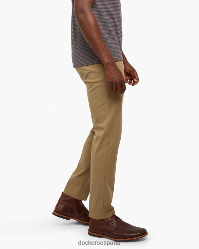 pantalones City Tech, corte ajustado hombres Dockers nuevo caqui británico ropa 8F040622