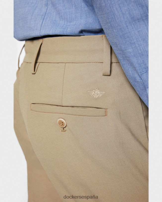 pantalones alfa, corte ajustado hombres Dockers lobo de madera - bronceado ropa 8F0406381