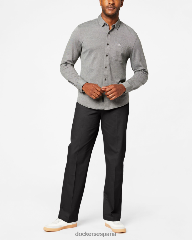 pantalones caqui característicos, corte clásico hombres Dockers negro ropa 8F040673