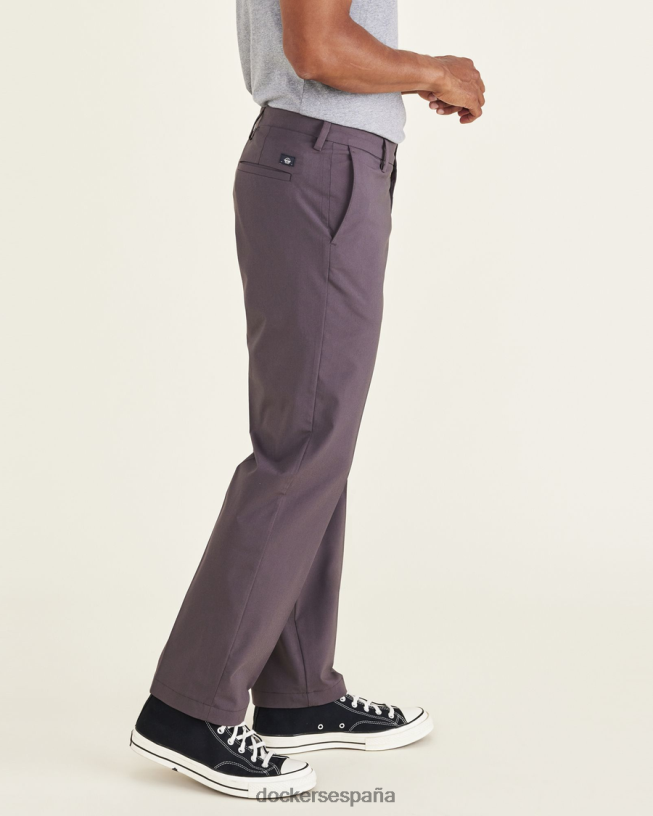 pantalones caqui característicos, corte recto (grandes y altos) hombres Dockers silla de montar - gris ropa 8F0406499