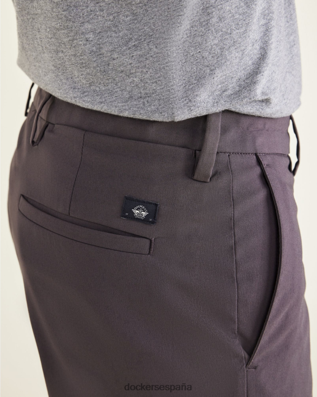 pantalones caqui característicos, corte recto (grandes y altos) hombres Dockers silla de montar - gris ropa 8F0406499