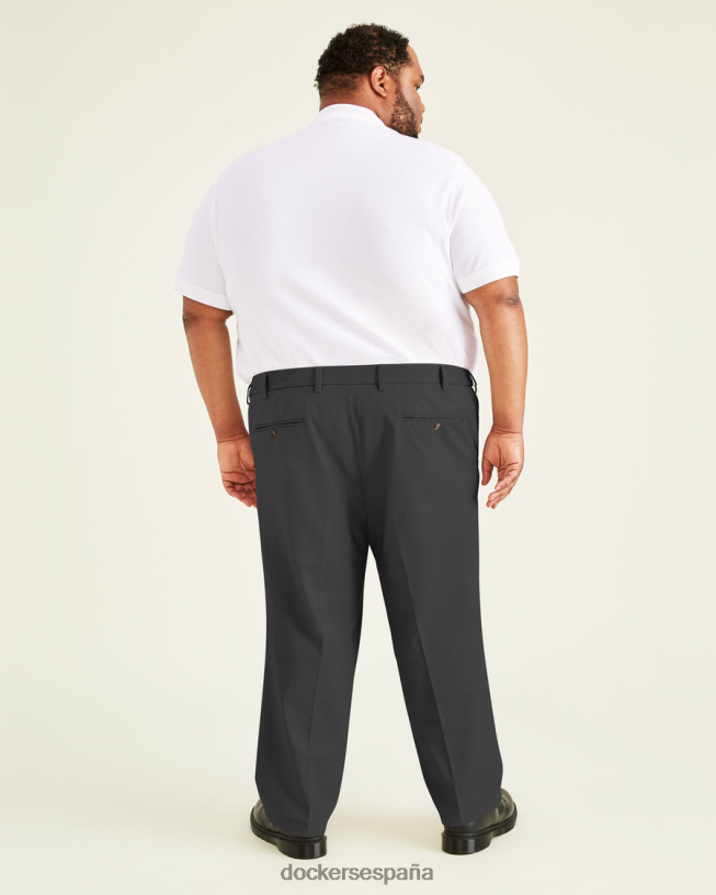 pantalones caqui característicos, plisados, ajuste clásico (grandes y altos) hombres Dockers trucha arcoíris - gris ropa 8F0406890