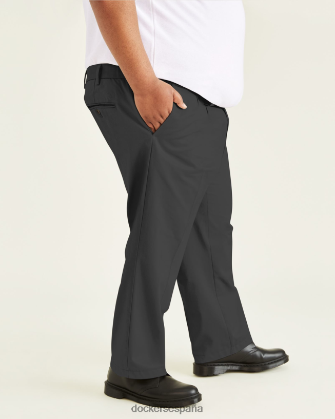 pantalones caqui característicos, plisados, ajuste clásico (grandes y altos) hombres Dockers trucha arcoíris - gris ropa 8F0406890