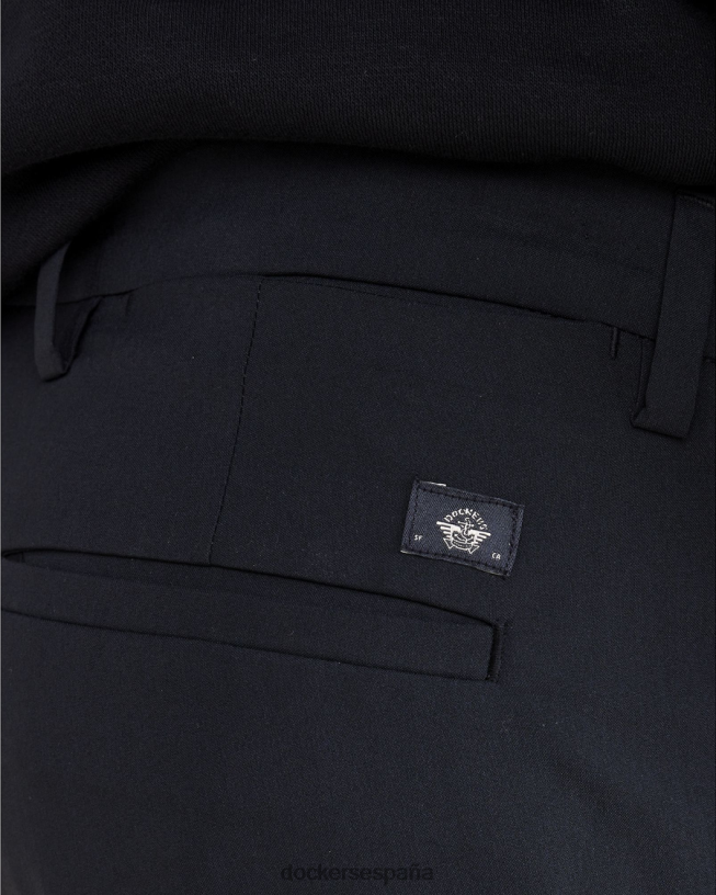 pantalones caqui característicos y corte entallado hombres Dockers hermoso negro ropa 8F0406365