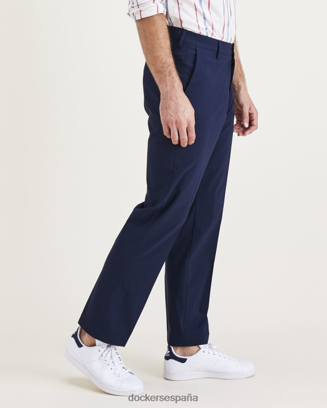 pantalones caqui característicos y corte recto hombres Dockers blazer azul marino - azul ropa 8F040660