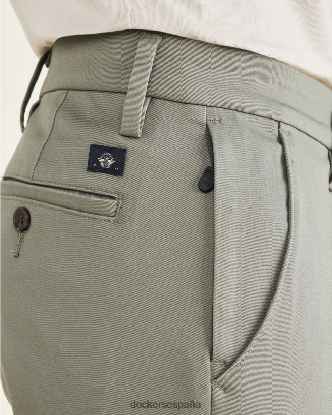 pantalones caqui de trabajo, corte ajustado hombres Dockers camuflaje - verde ropa 8F0406751