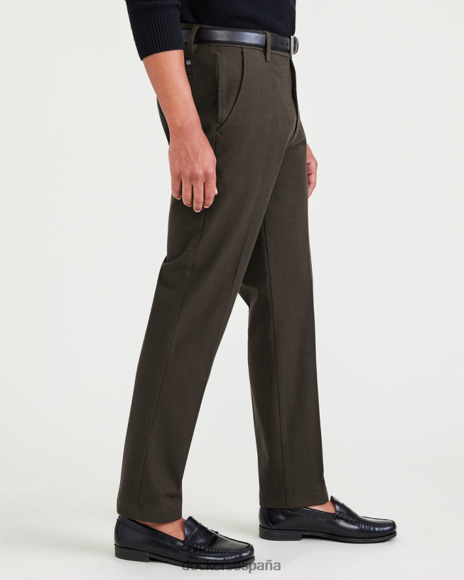pantalones caqui de trabajo, corte ajustado hombres Dockers noche del bosque brío - verde ropa 8F0406749