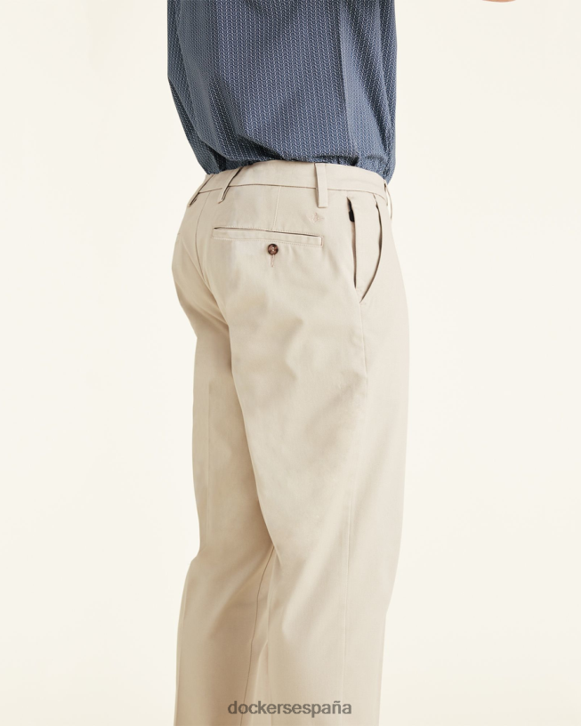 pantalones caqui de trabajo, corte clásico (grandes y altos) hombres Dockers beige safari - caqui ropa 8F0406452
