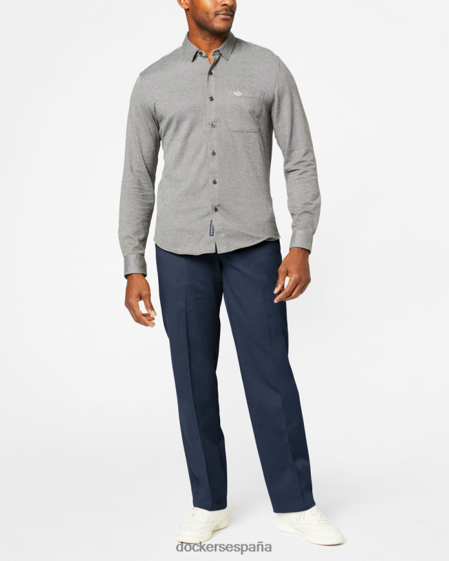pantalones caqui de trabajo, corte clásico hombres Dockers Azul marino ropa 8F040657