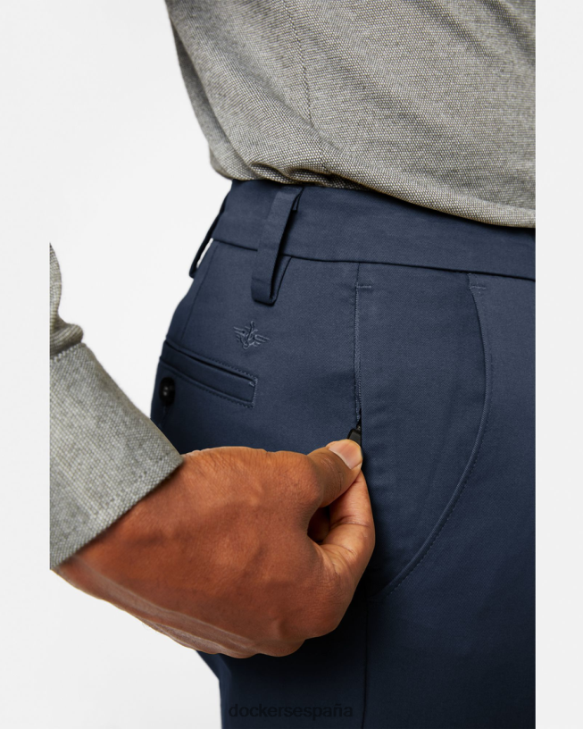 pantalones caqui de trabajo, corte clásico hombres Dockers Azul marino ropa 8F040657
