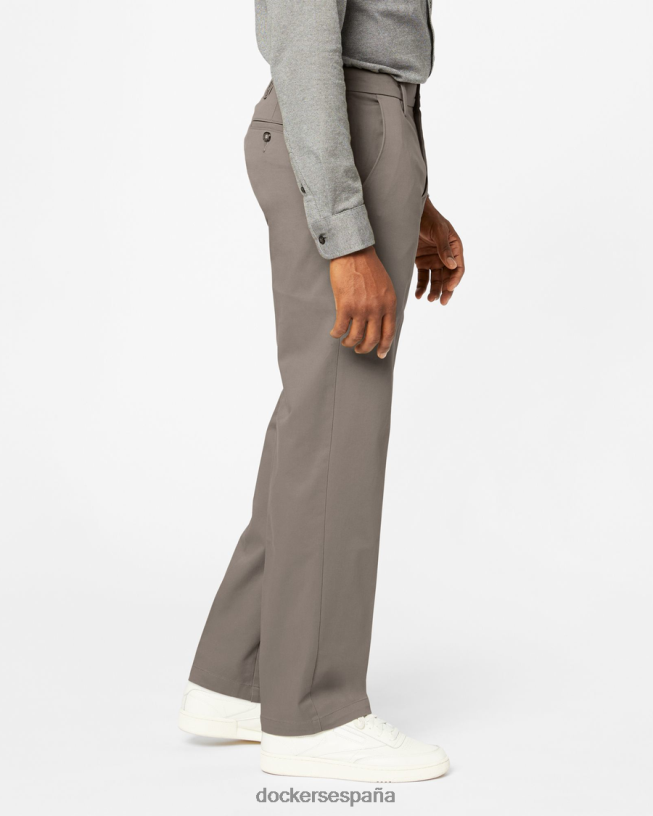 pantalones caqui de trabajo, corte clásico hombres Dockers guijarro oscuro - marrón ropa 8F040655