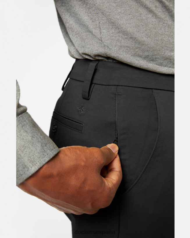 pantalones caqui de trabajo, corte clásico hombres Dockers negro ropa 8F040656