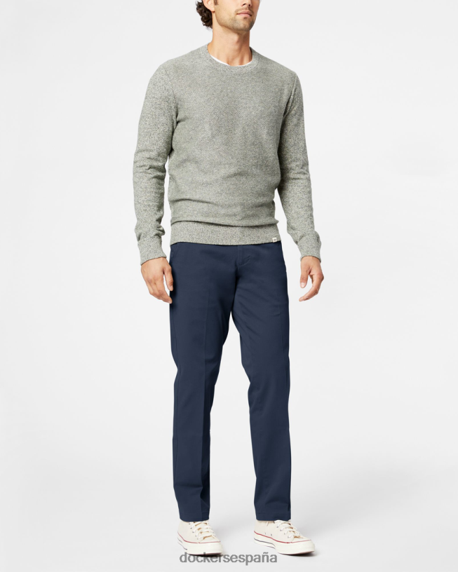 pantalones caqui de trabajo, corte recto hombres Dockers Azul marino ropa 8F040626