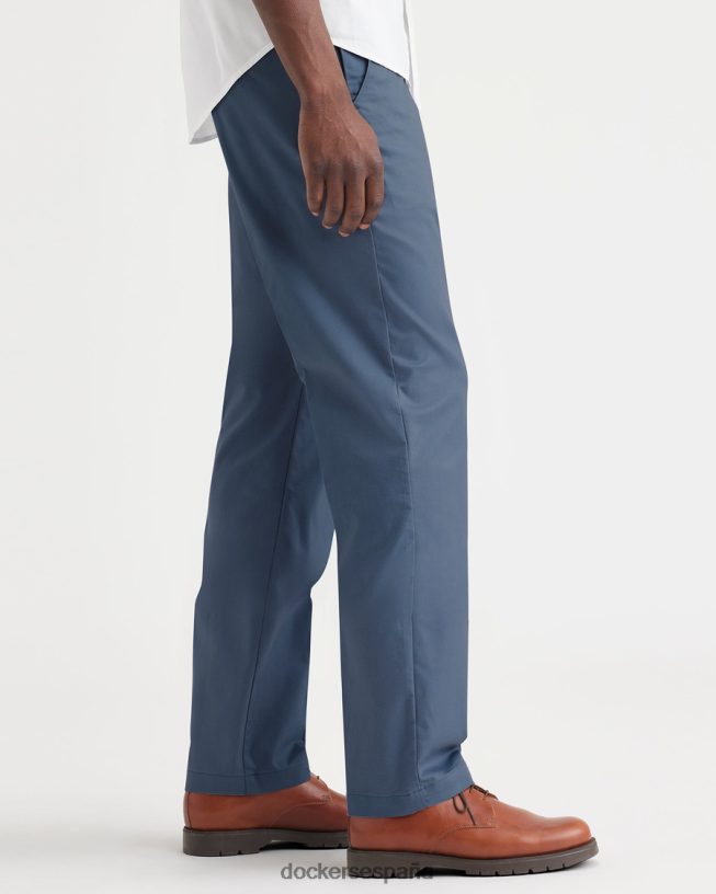 pantalones caqui de trabajo, corte recto hombres Dockers índigo vintage - azul ropa 8F040628