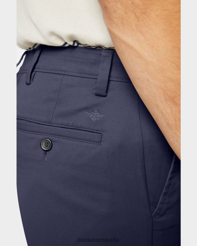 pantalones caqui fáciles, corte ajustado hombres Dockers Azul marino ropa 8F040687