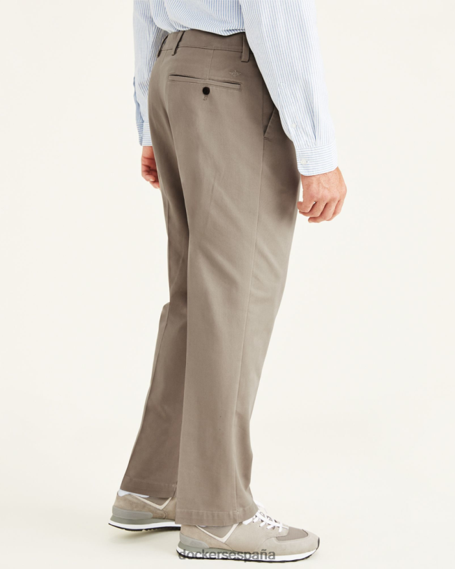 pantalones caqui fáciles, plisados, corte clásico (grandes y altos) hombres Dockers caqui ropa 8F0406450