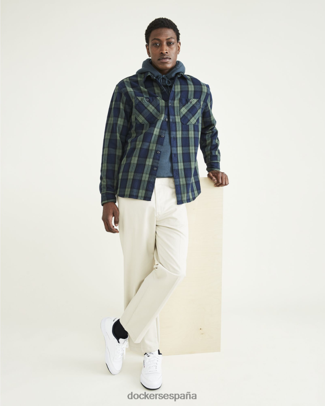 pantalones caqui recortados, ajuste relajado hombres Dockers Sáhara caqui ropa 8F0406665