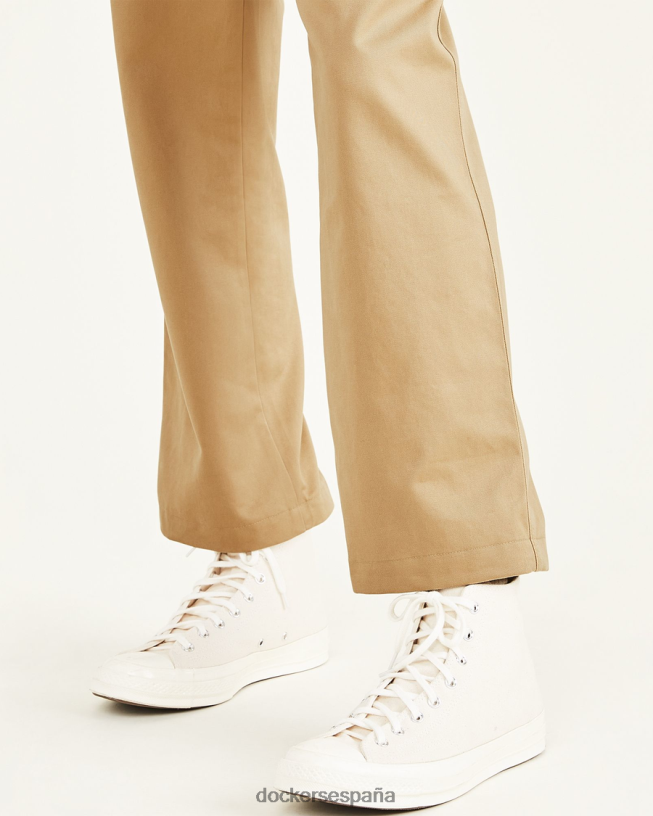 pantalones caqui recortados, corte recto hombres Dockers cosecha de oro - bronceado ropa 8F0406664