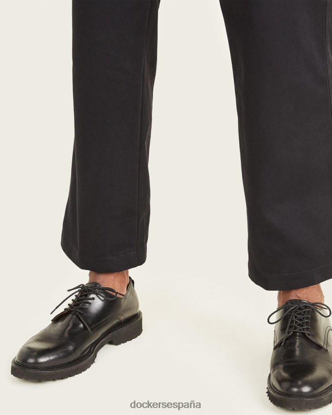 pantalones caqui recortados, corte recto hombres Dockers hermoso negro ropa 8F0406667